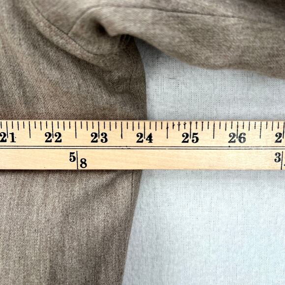 ENZA COSTA Wool Suiting Bomber Jacket Womens Small Tan Zip Collared Padded NEW - Picture 12 of 14